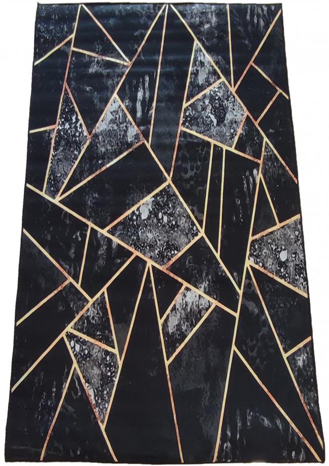 4sleep Kusový koberec Black & Gold 16 - 60 × 100 cm