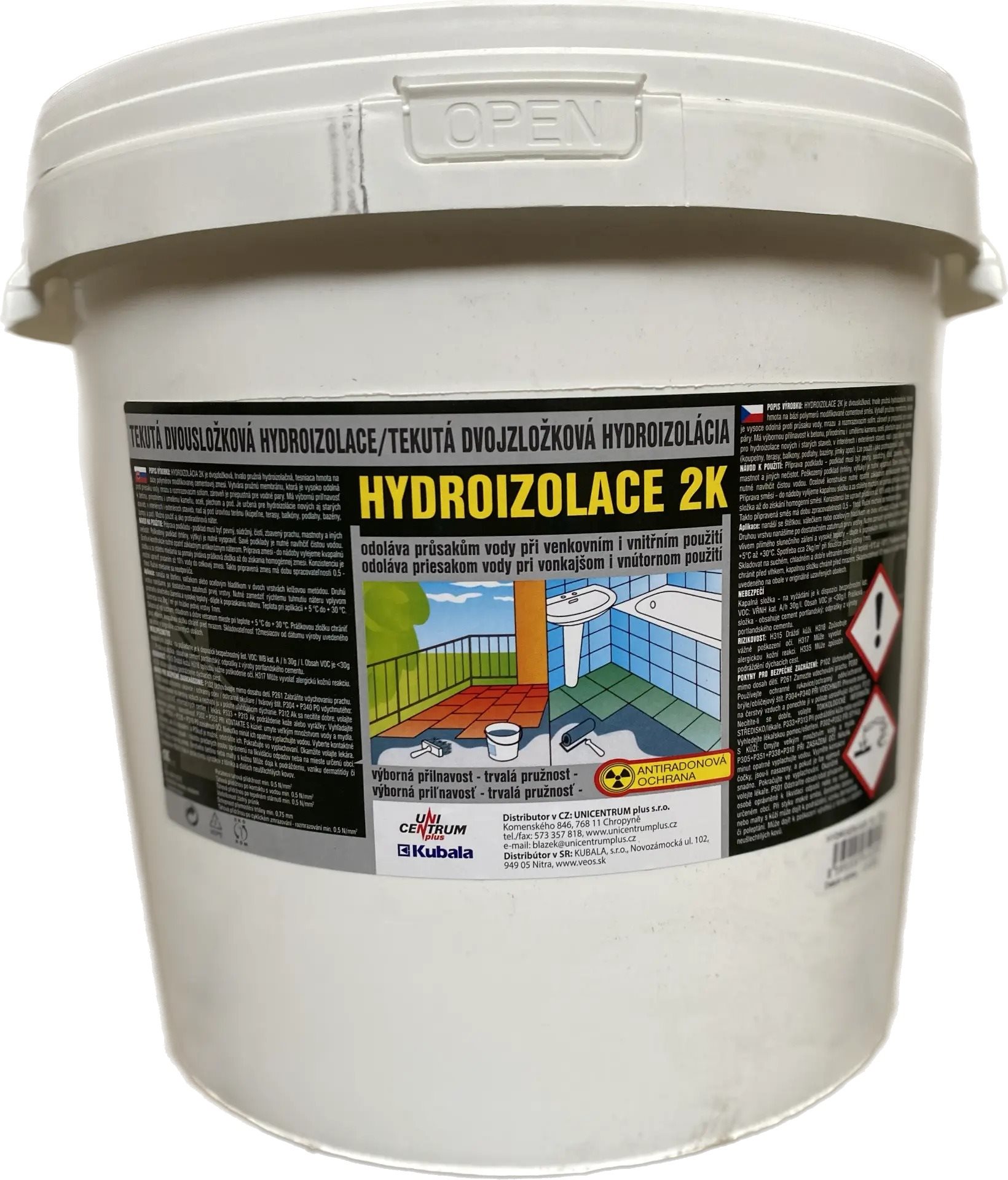 Building Chem - dvousložková hydroizolace - Aquaizol, 4 kg