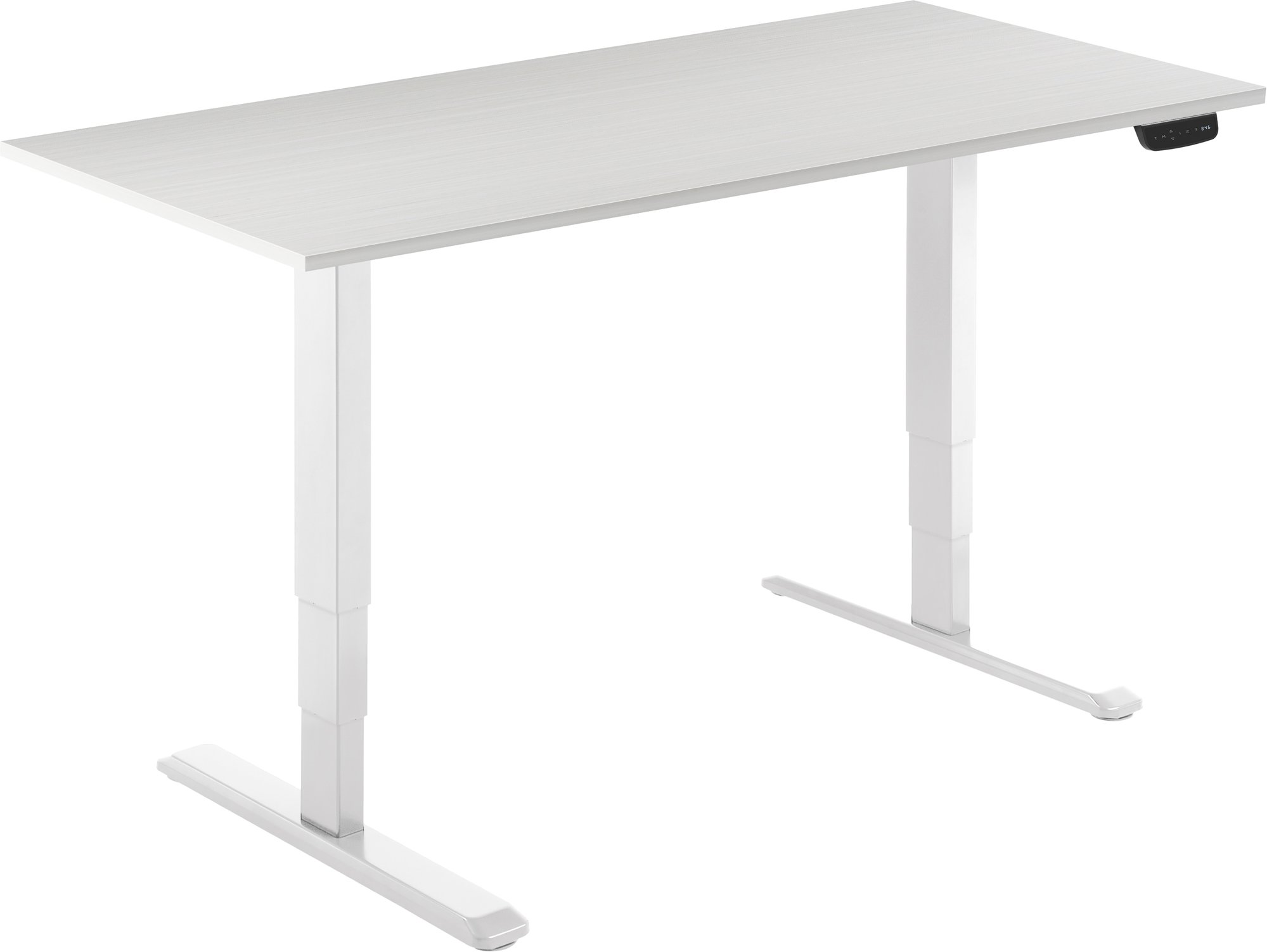 AlzaErgo Table ET1 NewGen bílý kancelářský stůl s deskou 140x80 cm