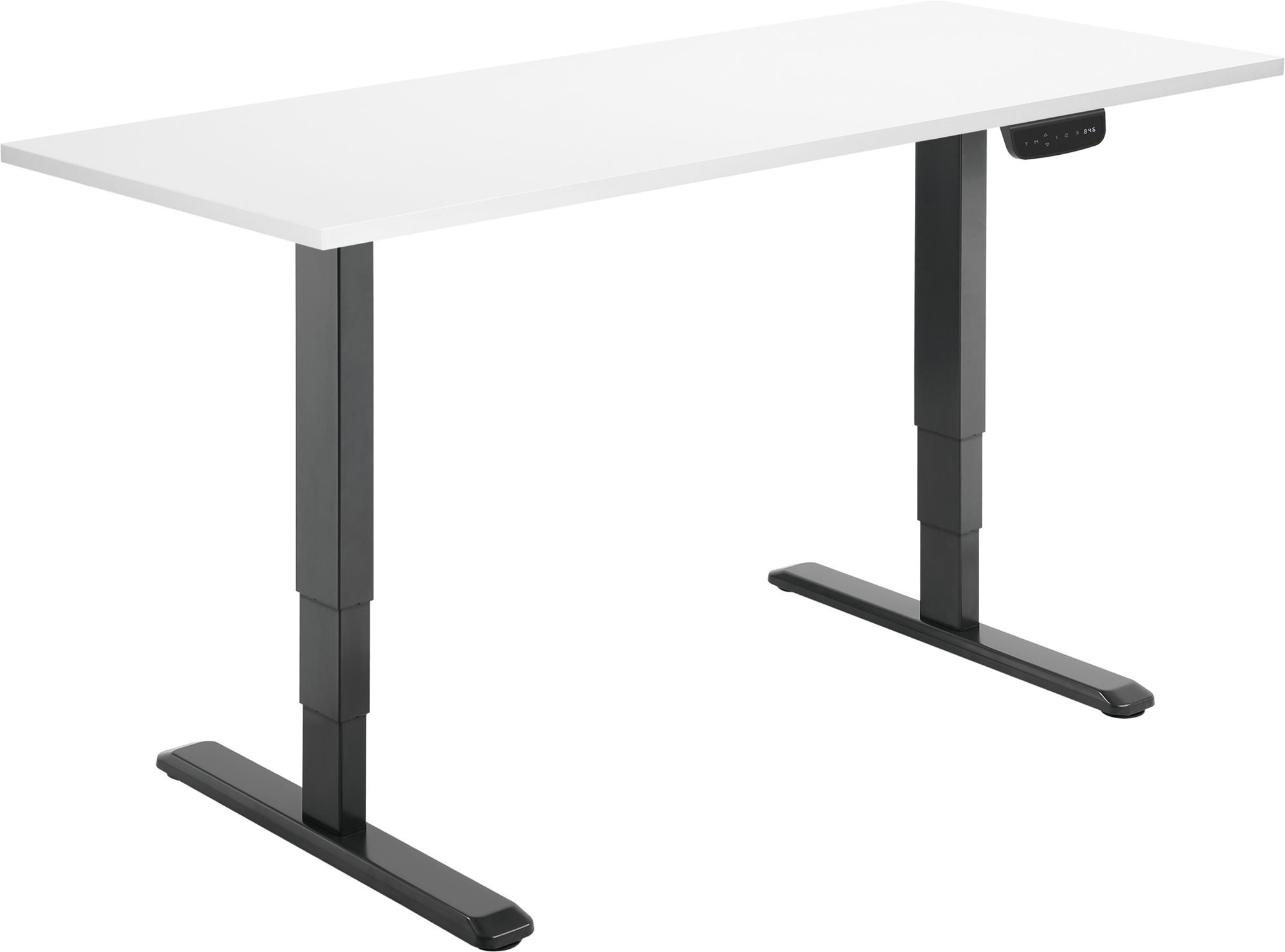AlzaErgo Table ET1 NewGen černý s bílou deskou 160x80 cm