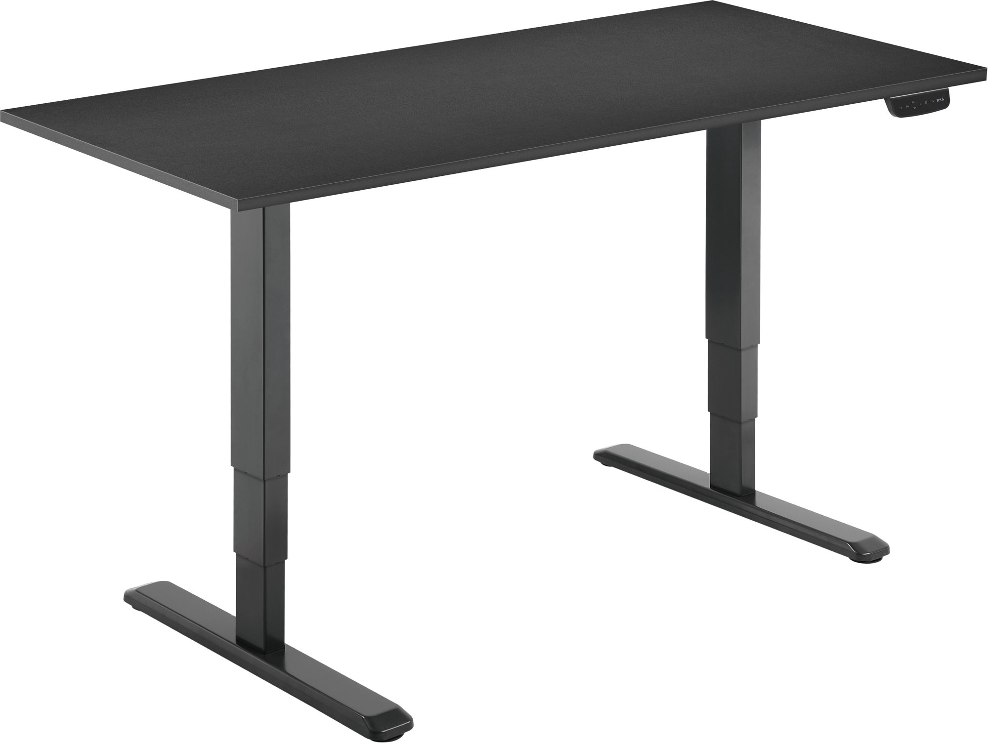 AlzaErgo Table ET1 NewGen černý + deska 120×80 cm lamino černá