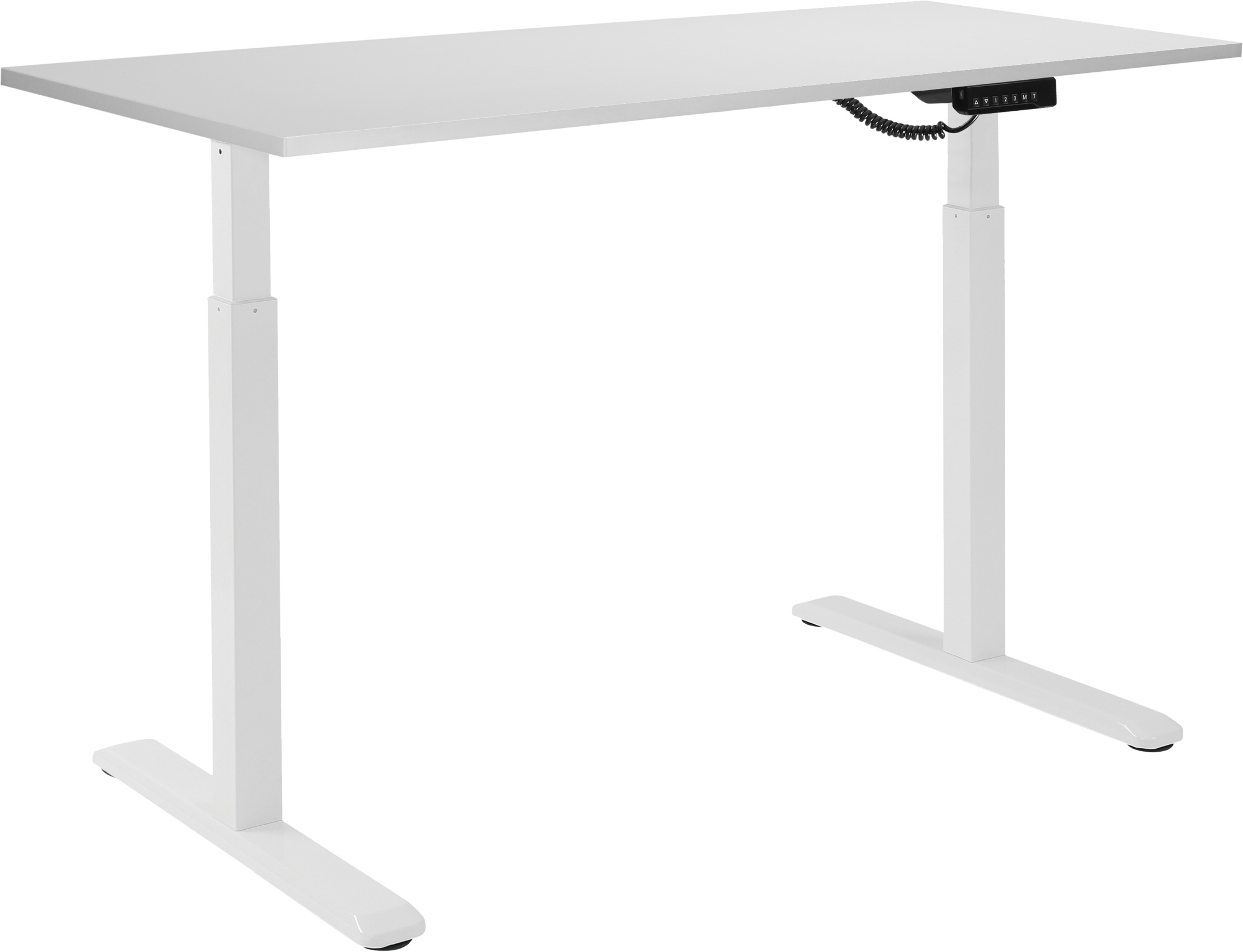 AlzaErgo Table ET2 bílý stůl s deskou 120×80 cm