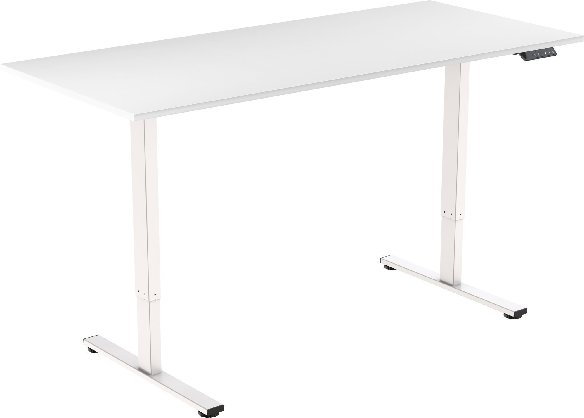 AlzaErgo Table ET2 Core bílý + deska 140×80 cm lamino bílá