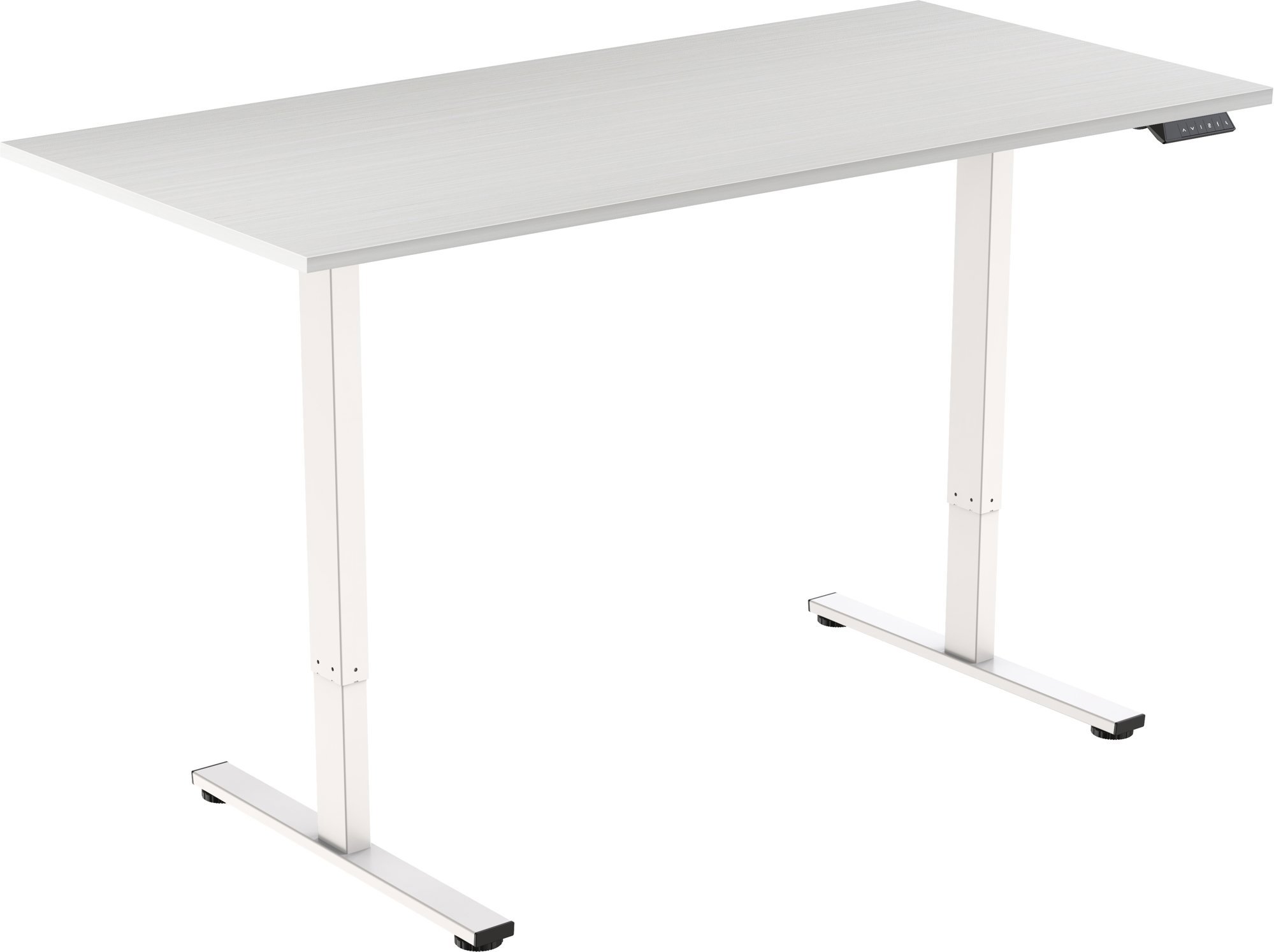 AlzaErgo Table ET2 Core bílý + deska 120×80 cm lamino bílý dub