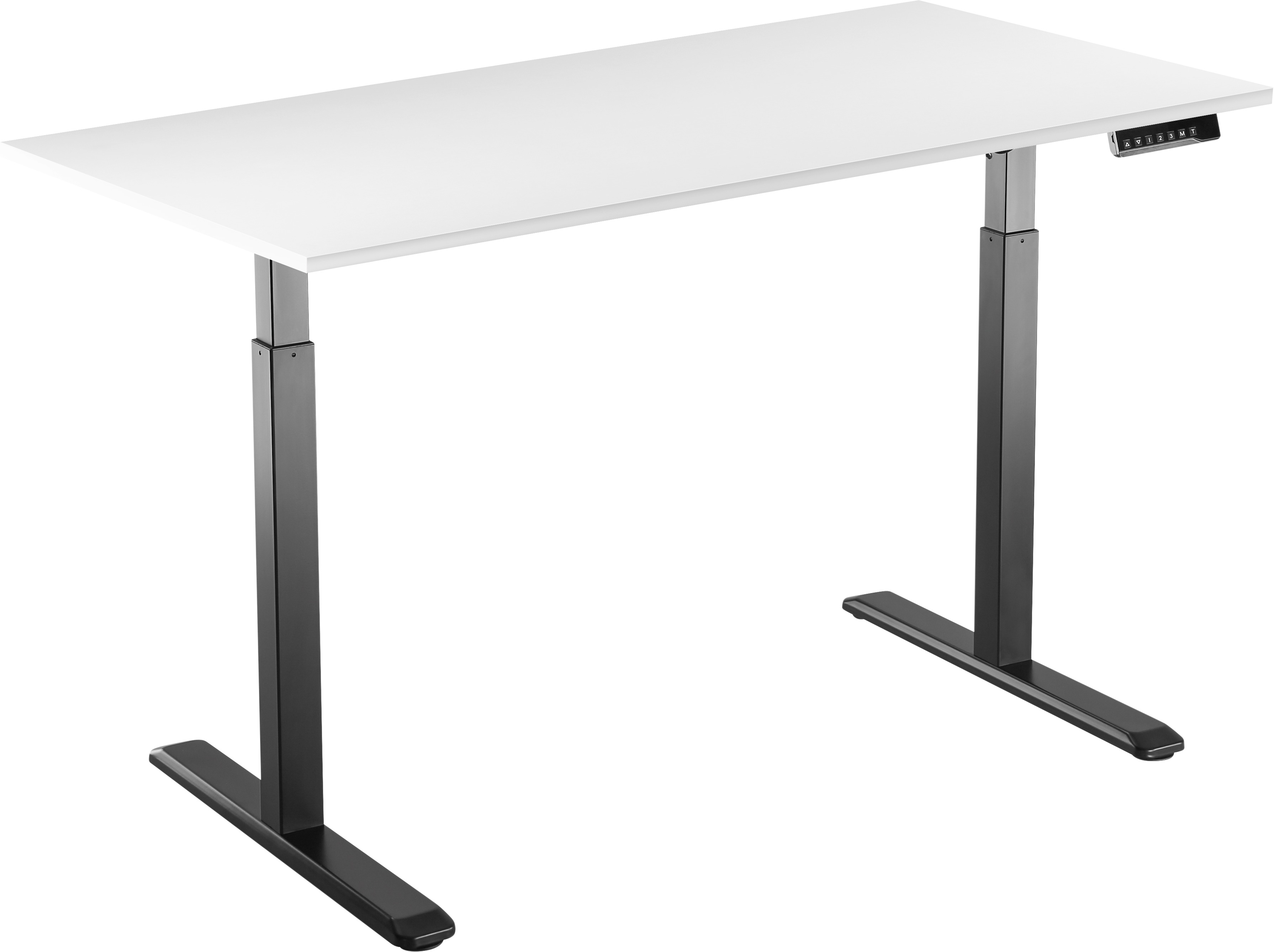AlzaErgo Table ET2 černý s bílou deskou 120x80 cm