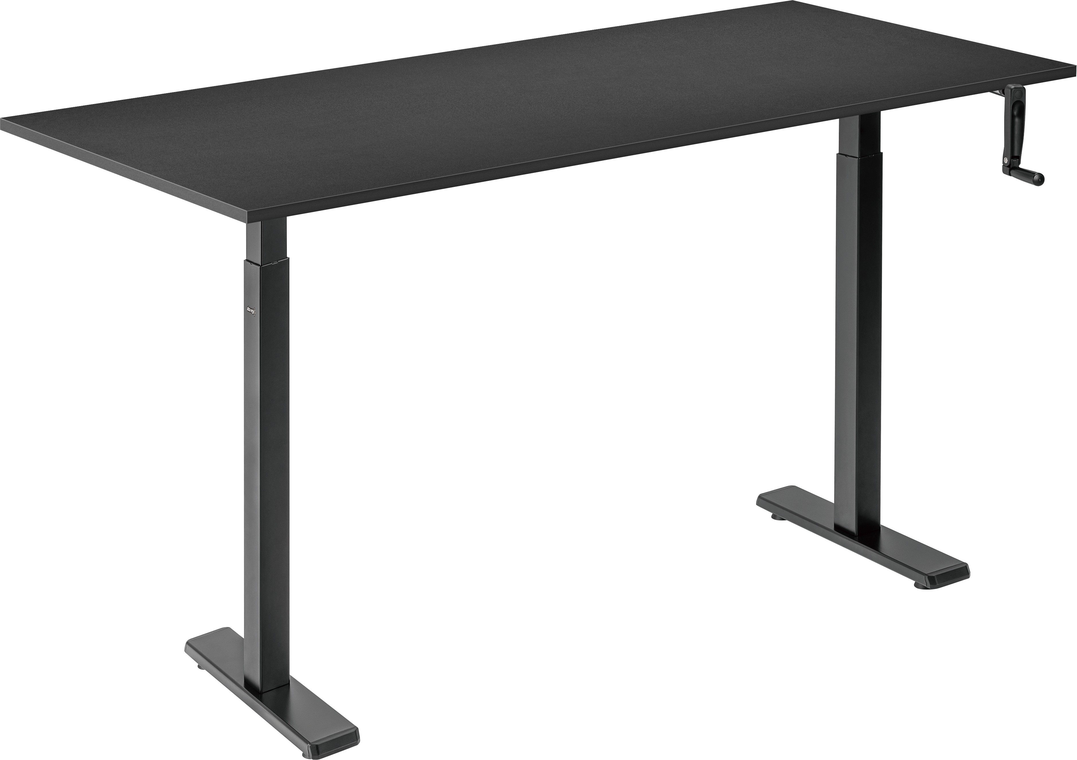AlzaErgo Table ET3 Essential černý + deska 140×80 cm lamino černá