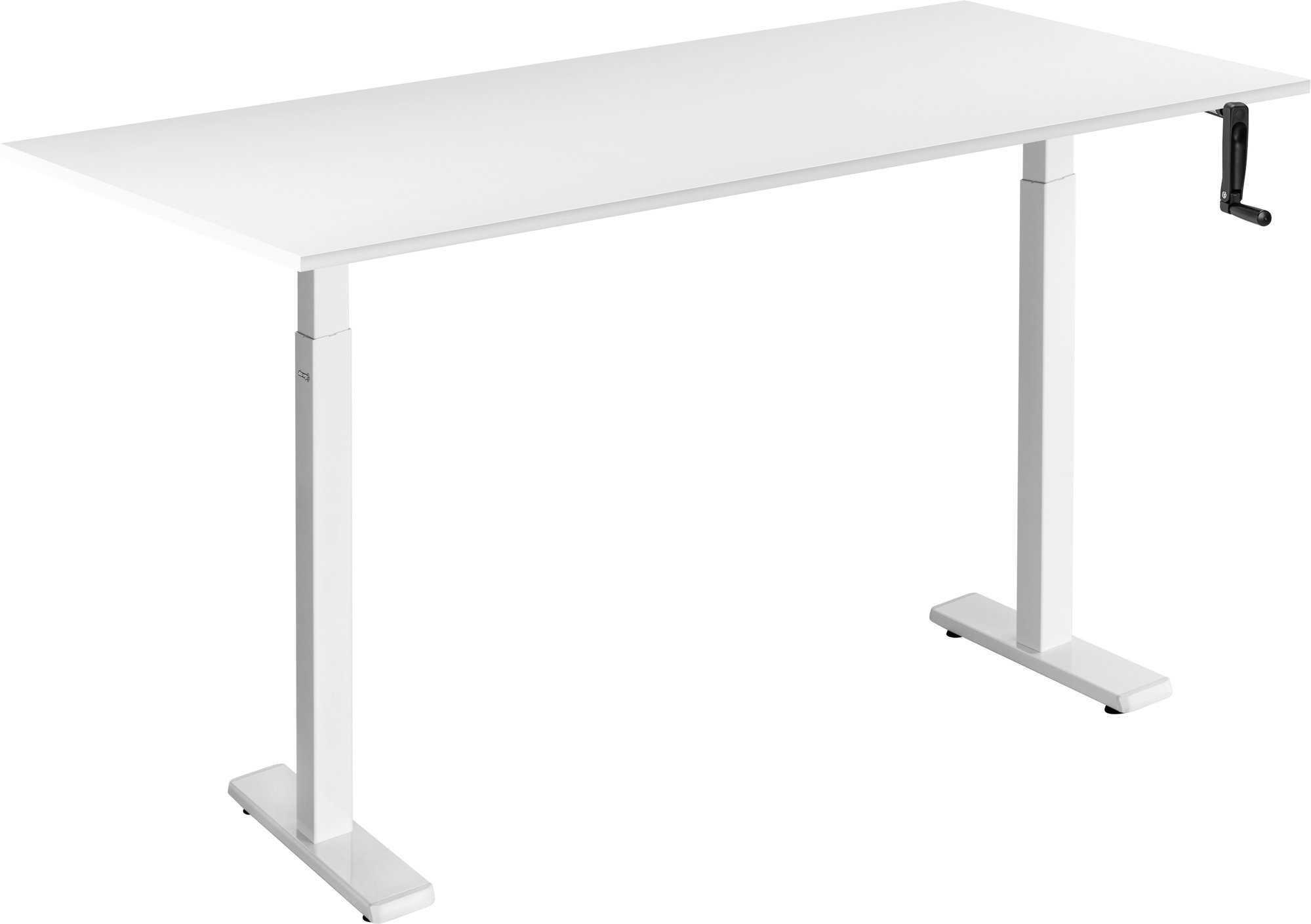 AlzaErgo Table ET3 Essential bílý + deska 140×80 cm lamino bílá