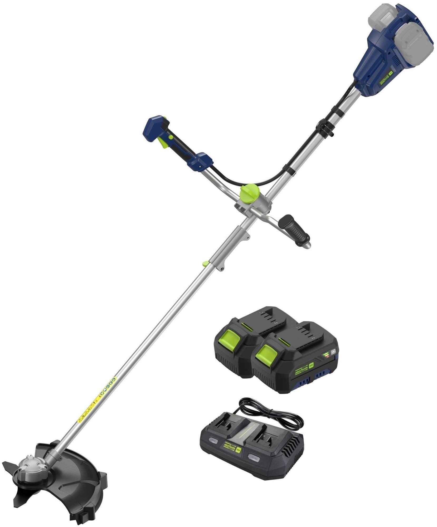ALZATOOLS PRO Křovinořez AKU CBBC40V Brushless BatteryONE 20V s dual nabíječkou (2x4 Ah)