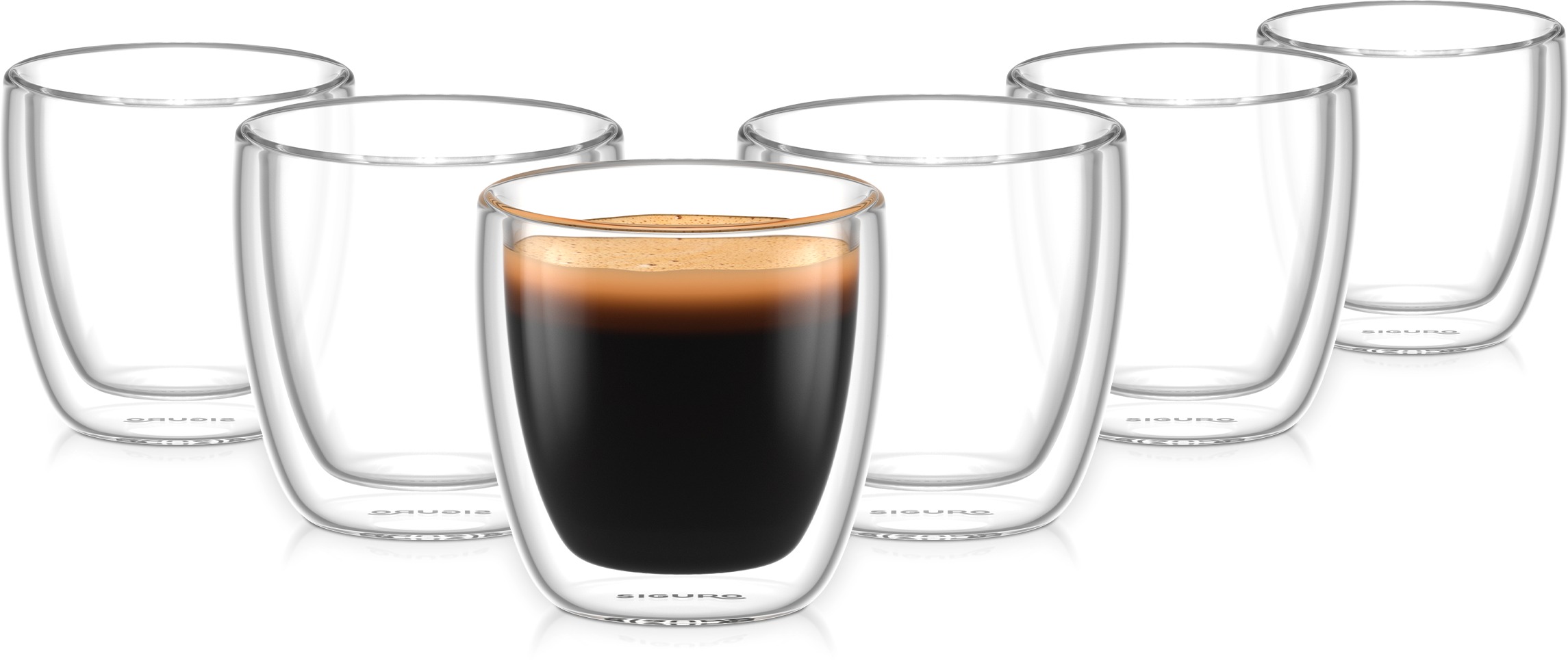 Siguro Termosklenice Espresso, 90 ml, 6ks