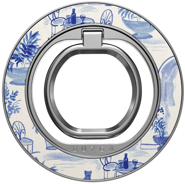 Burga Magnetic Ring Holder Silver Sobremesa