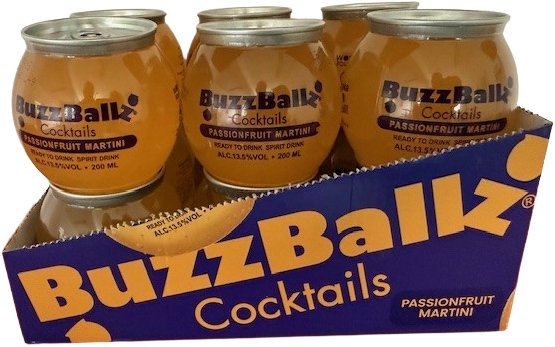 BuzzBallz Cocktails PornStar Martini 0,2 l 13,5 % vol. × 12 ks