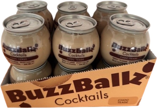 BuzzBallz Cocktails Choc Tease 0,2 l 13,5 % vol. × 12 ks