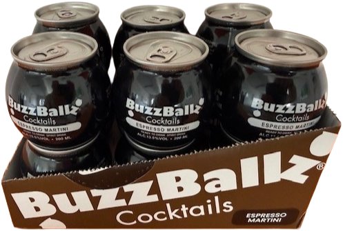 BuzzBallz Cocktails Espresso Martini 0,2 l 13,5 % vol. × 12 ks