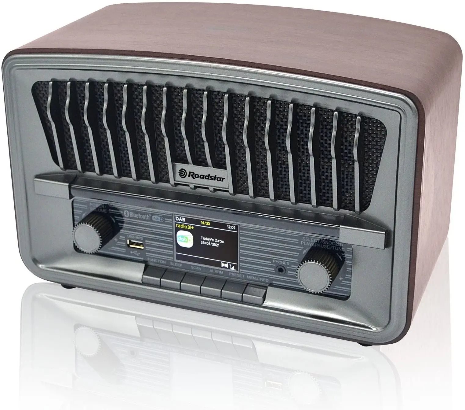 Roadstar HRA-270D+BT radio DAB, BT Vintage