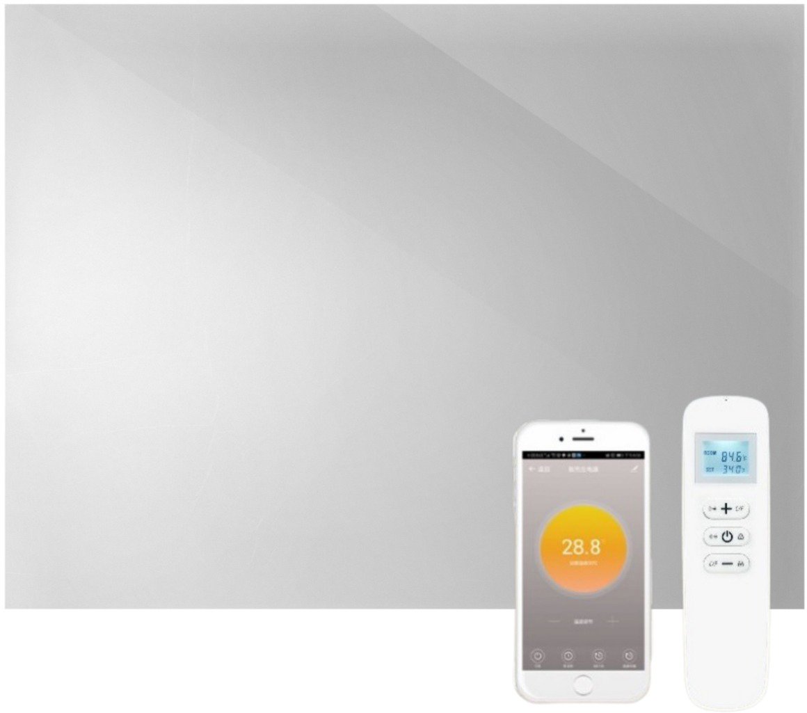 InfraTherm Nástěnné Infrazrcadlo 700 W 120 × 60 cm, WiFi, termostat, ovladač, LED osvětlení