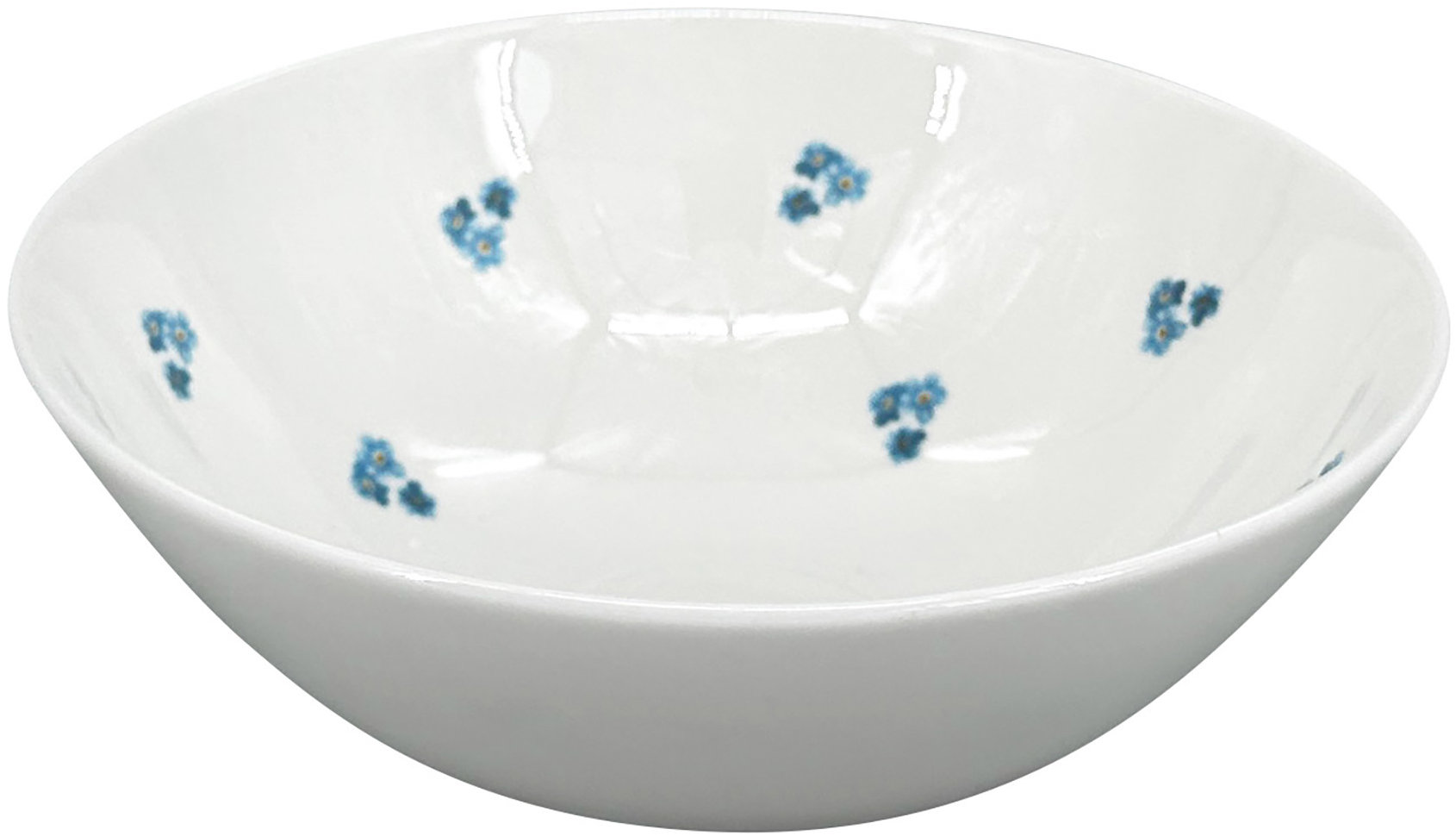 by inspire Porcelánová polévková miska Luna Pomněnka průměr 18,5 cm, bílá/modrá