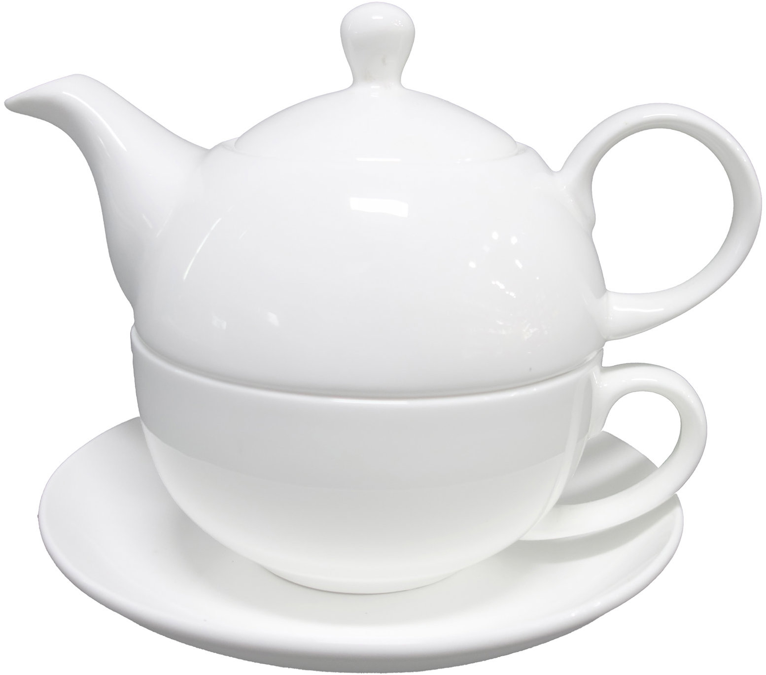 by inspire Porcelánová čajová souprava Luna, bílá