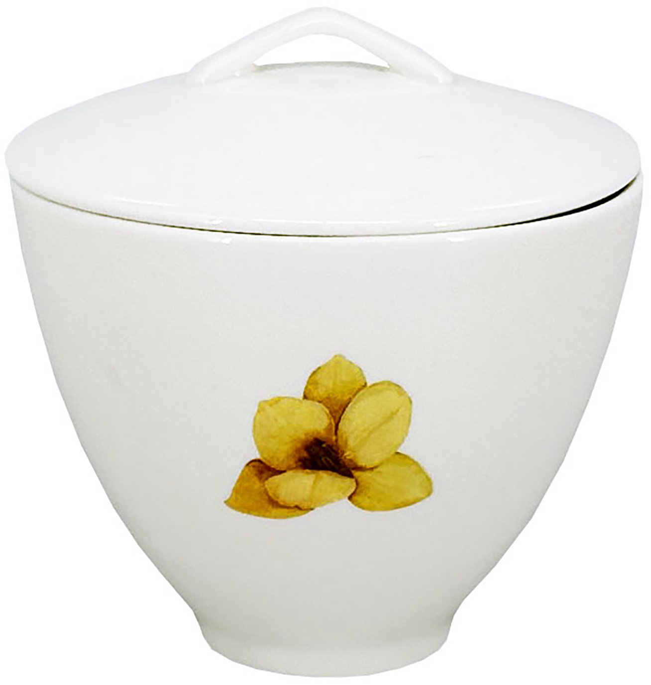 by inspire Porcelánová cukřenka Spring 150 ml, žlutá / černá