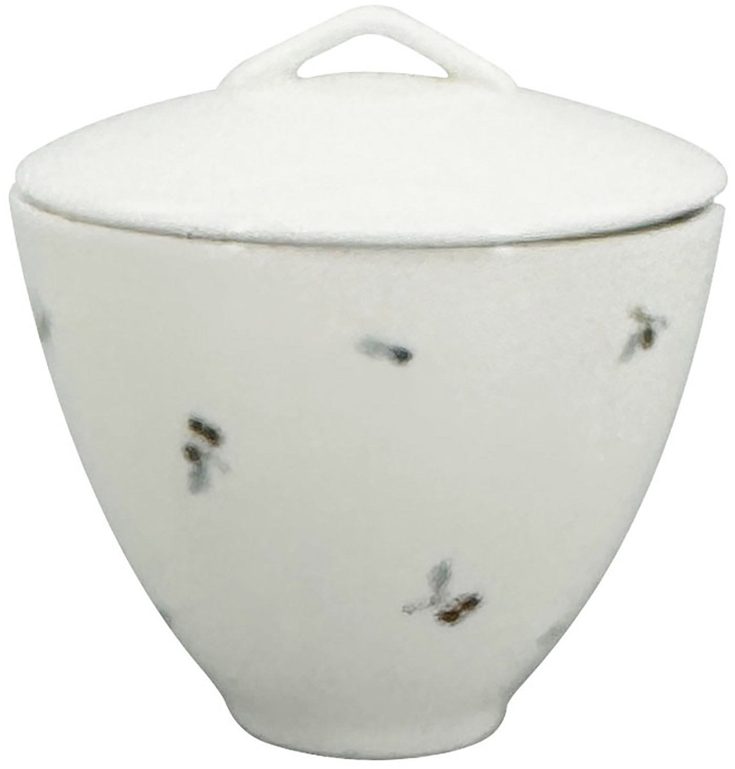 by inspire Porcelánová cukřenka Berries 150 ml, zelená / červená