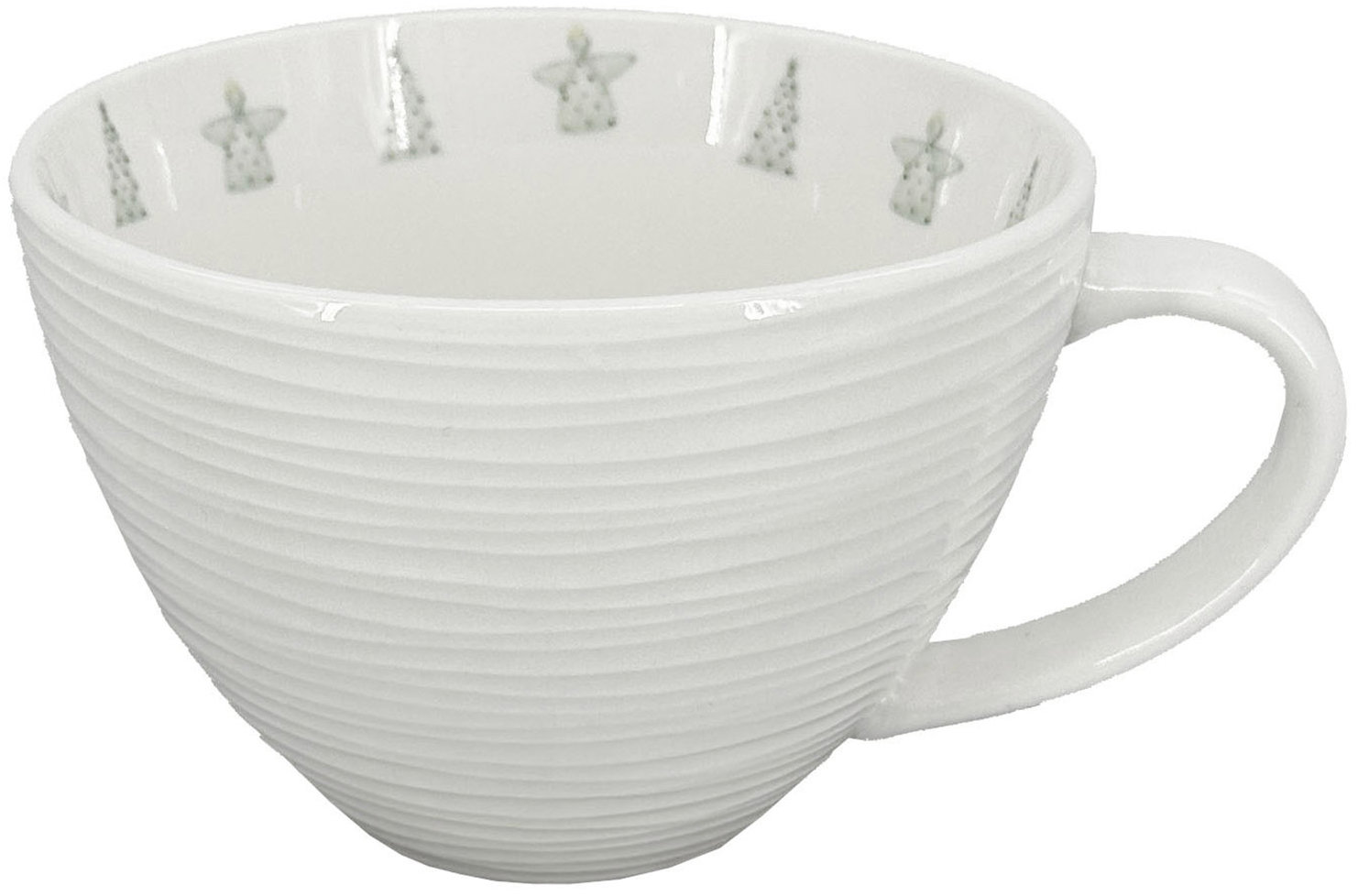 by inspire Porcelánový hrnek Croft Advent 400 ml, zelený
