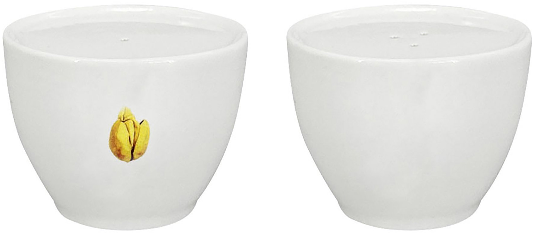 by inspire Porcelánová souprava sůl / pepř Spring, žlutá / černá