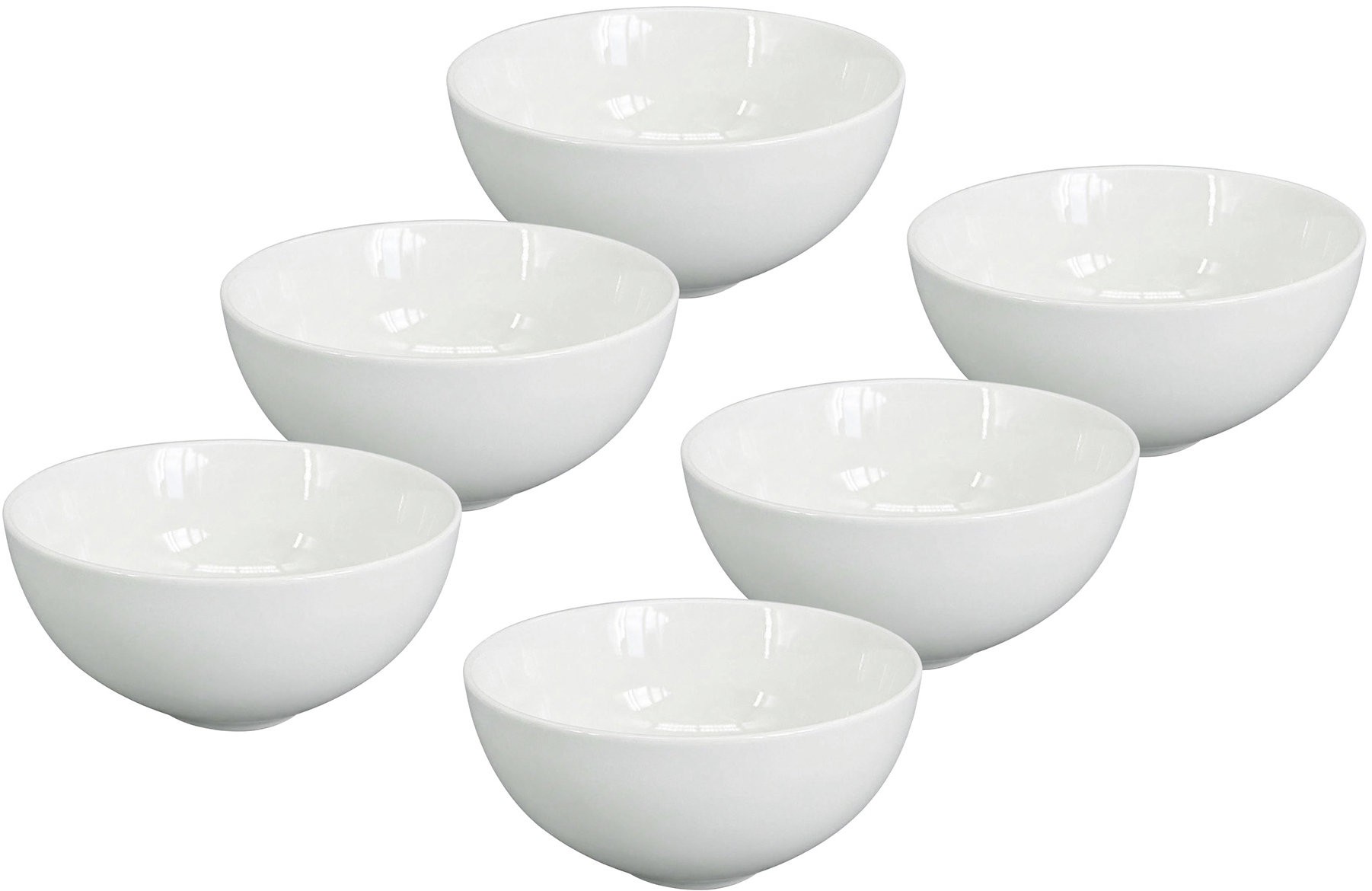 by inspire Set 6 ks - Miska Alba, průměr 15 cm, bílá