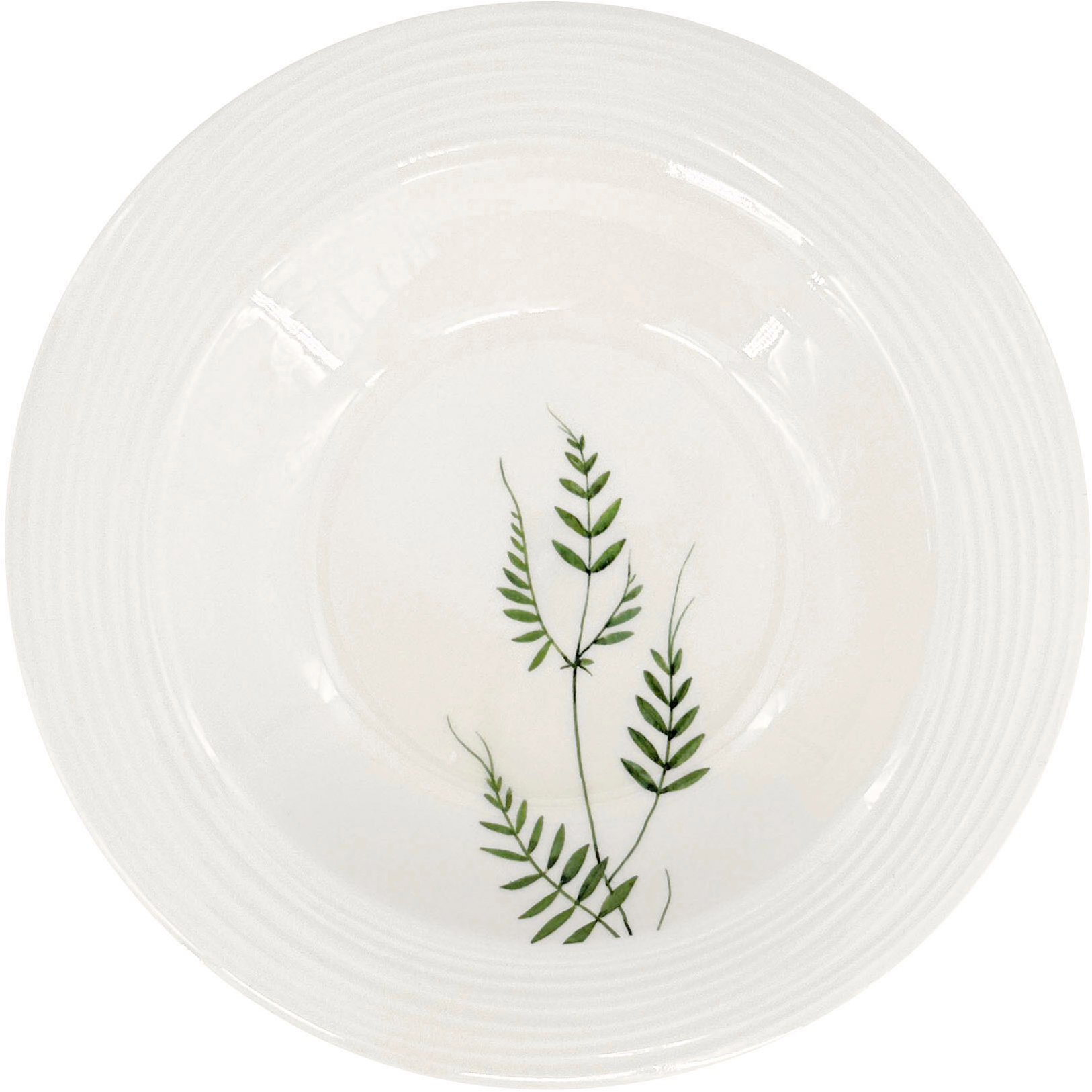 by inspire Porcelánový polévkový talíř Croft Vážka 23 cm, zelený