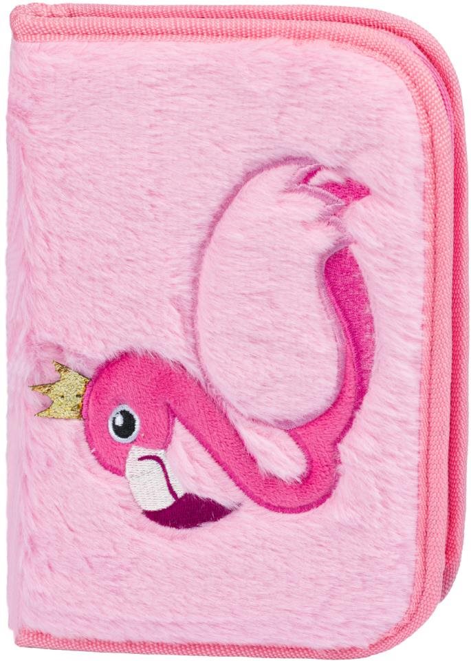 BAAGL CLASSIC CASE PLAMEŇÁK Školní penál klasik, růžová, velikost