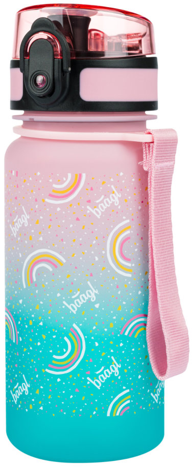 BAAGL Tritanová láhev na pití Gradient Duha, 350 ml