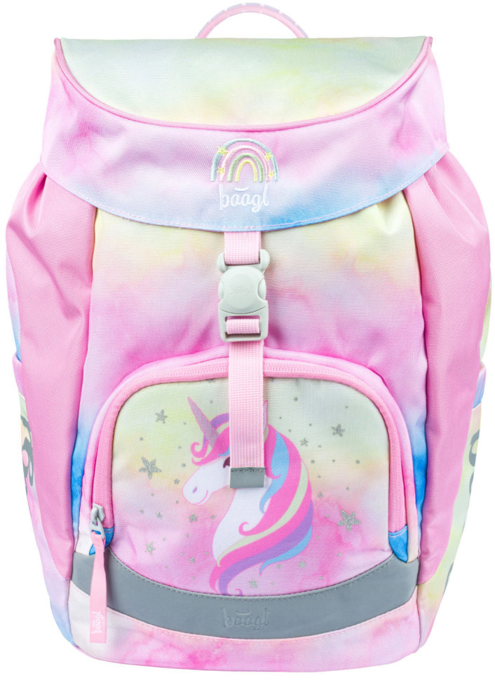 BAAGL Školní batoh Airy Rainbow Unicorn