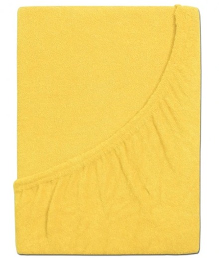 B.E.S. PETROVICE Prostěradlo Froté PERFECT 90 × 200 cm, žluté