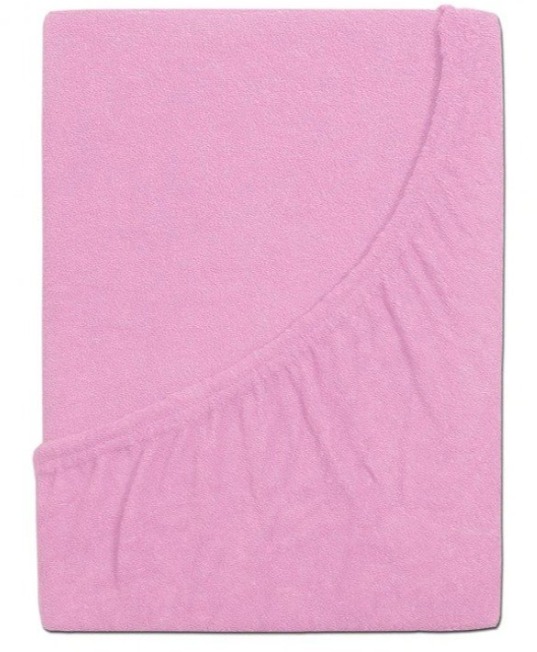 B.E.S. PETROVICE Prostěradlo Froté PERFECT 90 × 200 cm, růžové