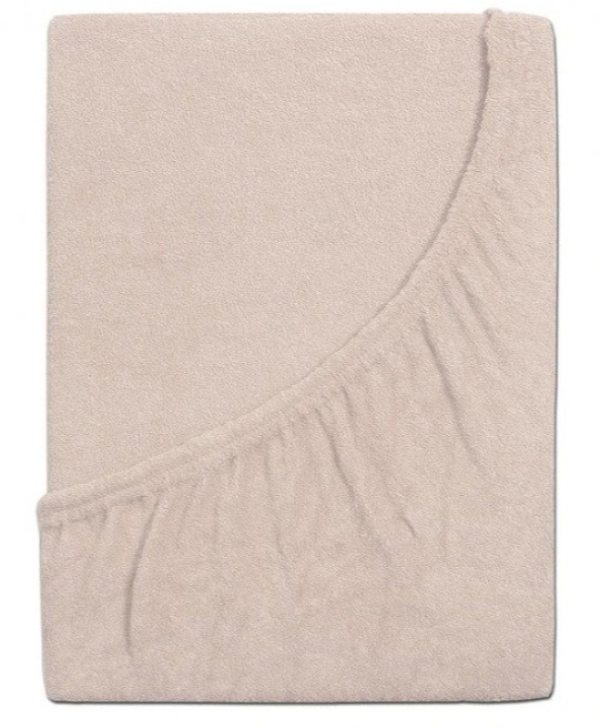 B.E.S. PETROVICE Prostěradlo Froté PERFECT 90 × 200 cm, hnědá káva