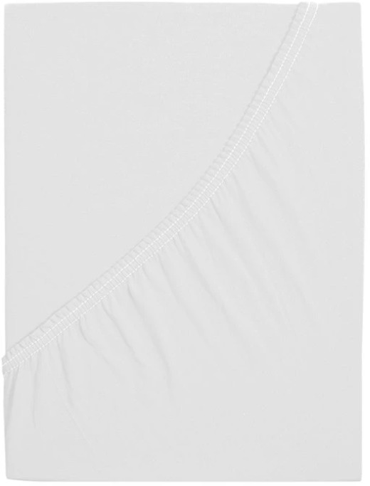 B.E.S. PETROVICE Prostěradlo dětské JERSEY 60 × 120 cm, bílé