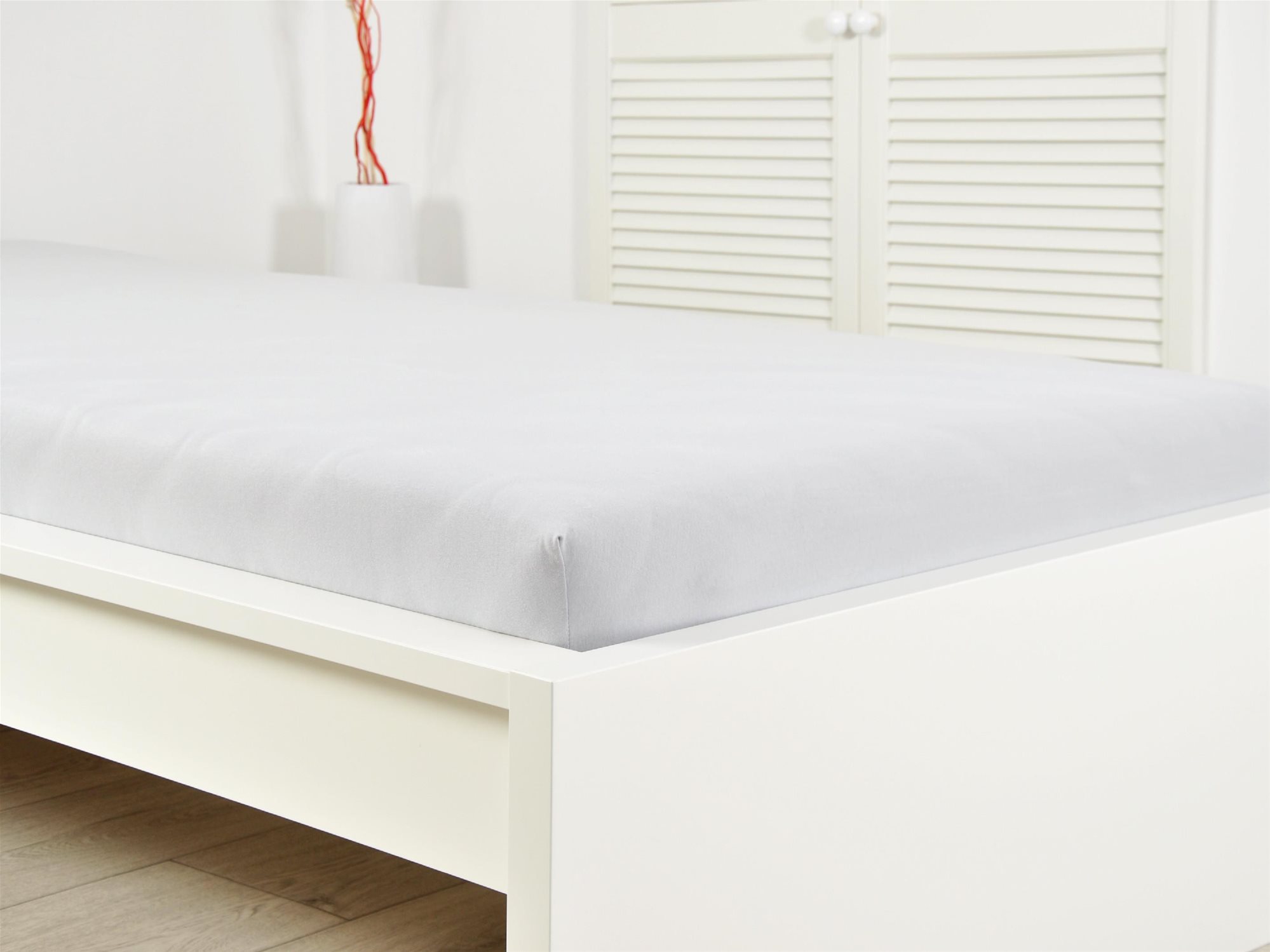 B.E.S. PETROVICE Prostěradlo dětské JERSEY 60 × 120 cm, šedé