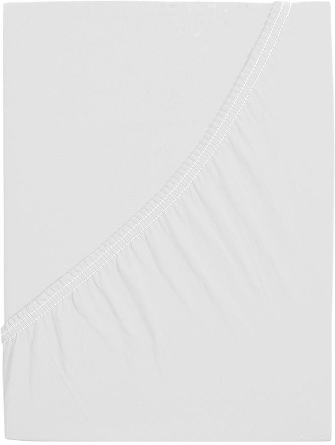 B.E.S. PETROVICE Prostěradlo Jersey česaná bavlna MAKO 200 × 220 cm, bílé
