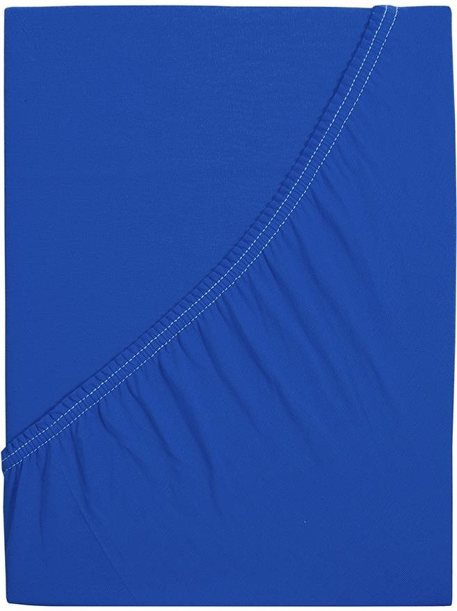 B.E.S. PETROVICE Prostěradlo Jersey česaná bavlna MAKO 200 × 220 cm, královsky modré
