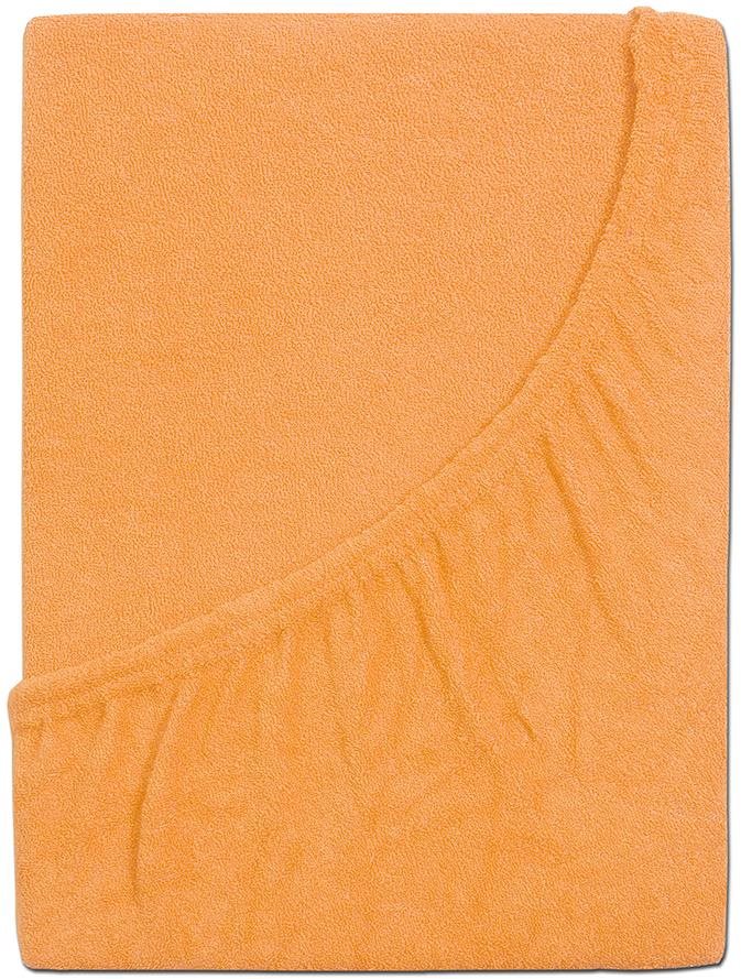 B.E.S. PETROVICE Prostěradlo Froté PERFECT 200 × 220 cm, lososová