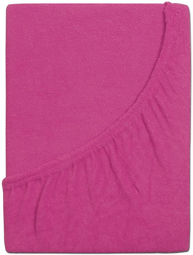 B.E.S. PETROVICE Prostěradlo Froté PERFECT 120 × 200 cm, fuchsiová