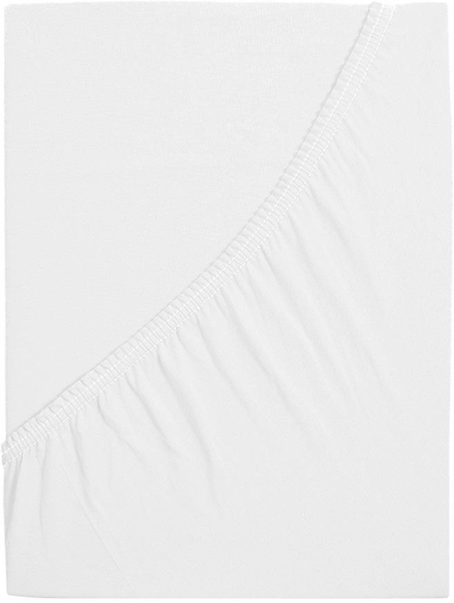 B.E.S. PETROVICE Protěradlo Jersey s elastanem LYCRA 160 × 200 cm, bílé