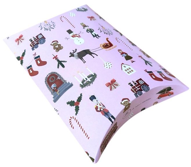 BE NICE EKO Krabička Anglická pohádka, růžová, střední, 3 ks