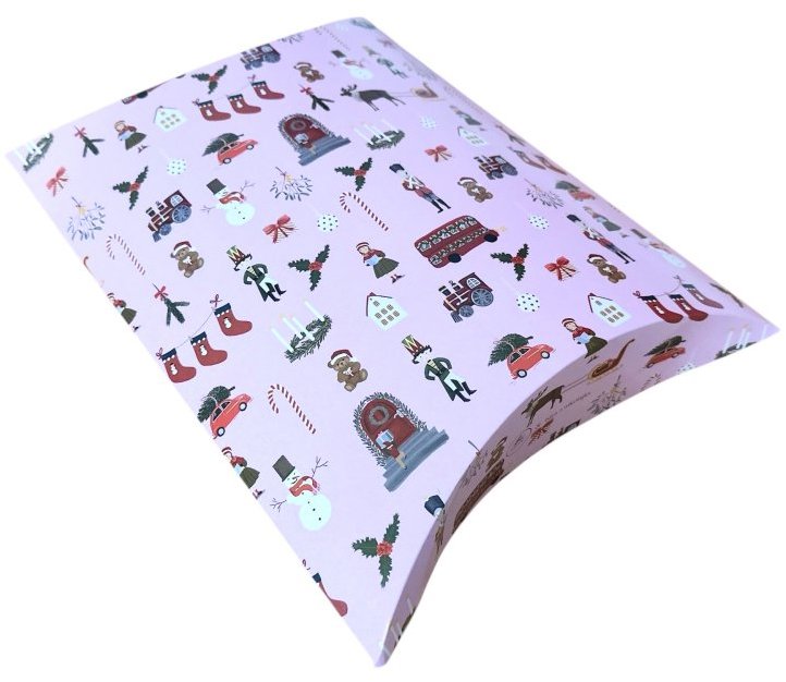 Krabička Anglická pohádka, růžová, velká, 3 ks