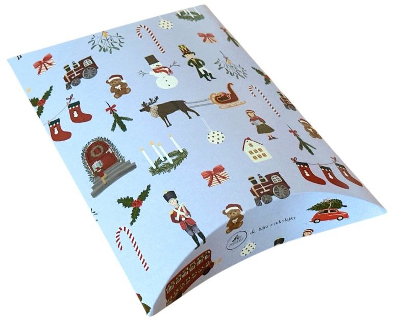 Krabička BE NICE EKO Anglická pohádka modrá, střední, 3 ks