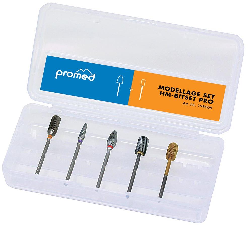 PROMED Sada fréz na nehty HM-Bitset Pro 198008, 5 ks