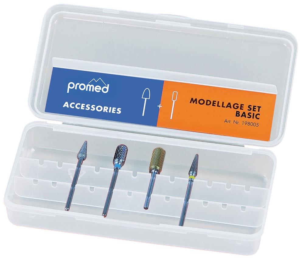 PROMED Sada fréz na nehty Basic 198005, 4 ks