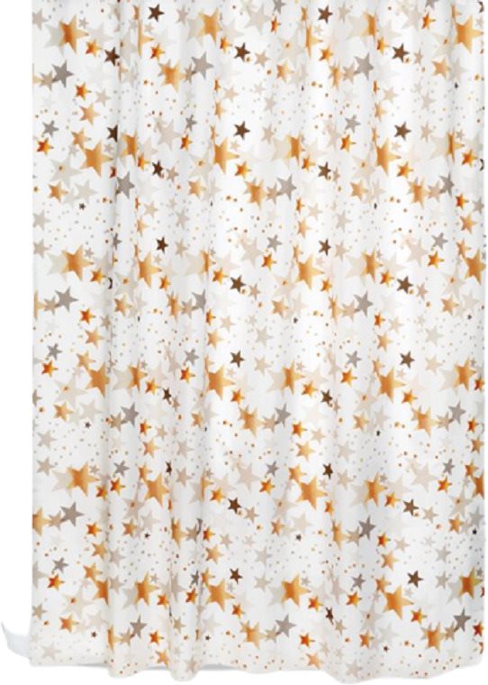Bellatex koupelnový závěs 180 × 200 cm béžové hvězdy