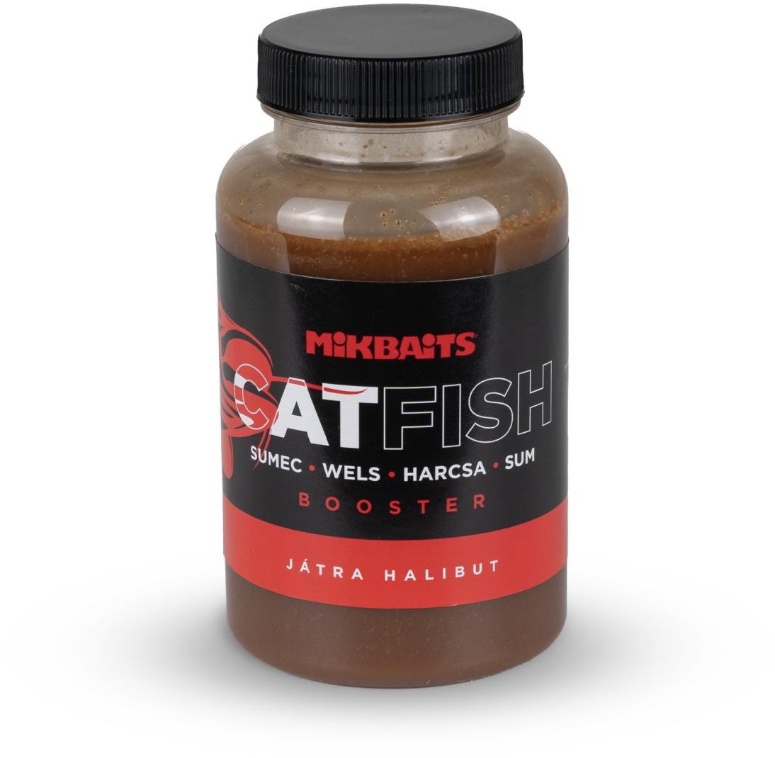 Mikbaits Booster Catfish Játra Halibut 250 ml