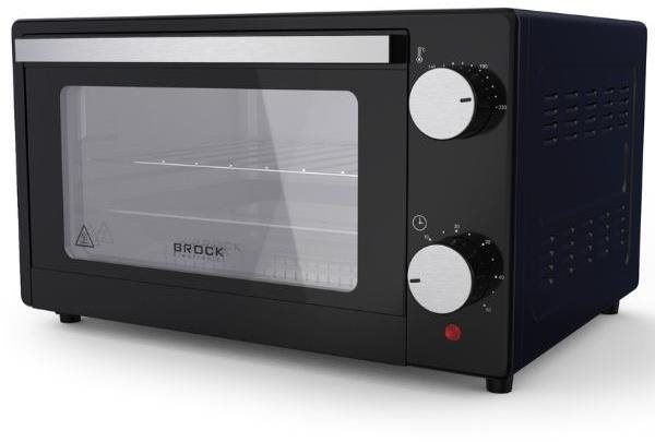 Brock mini elektrická trouba 9 l, 650 W, černá, samostatně stojící