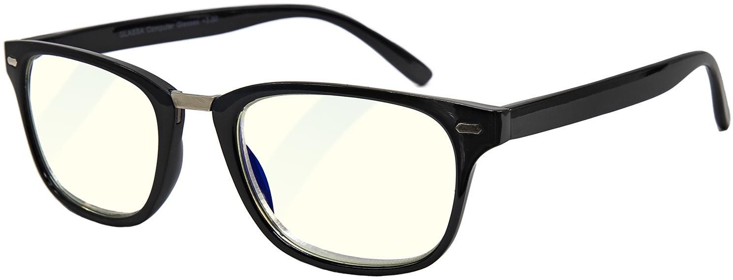 GLASSA Blue Light Blocking Glasses PCG 01, dioptrie: +3.00 černá