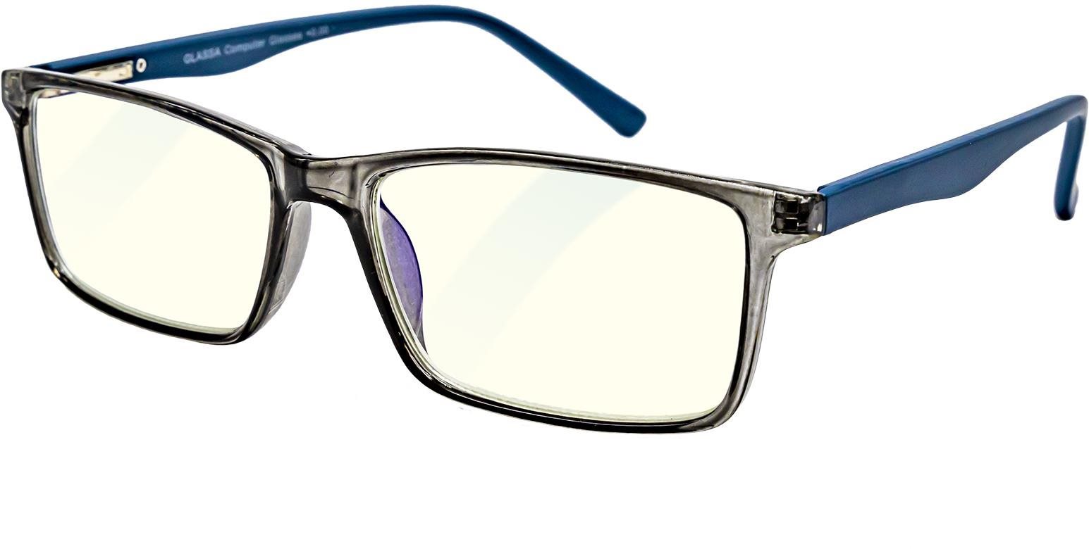GLASSA Blue Light Blocking Glasses PCG 08, dioptrie: +2.00 modro šedá